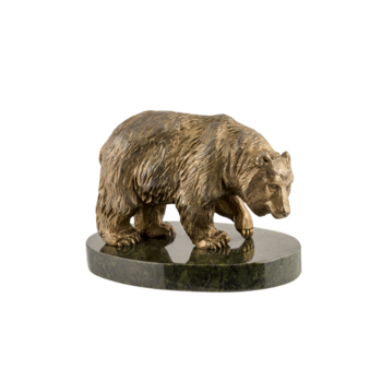 Сувенир "Медведь на камне" П531