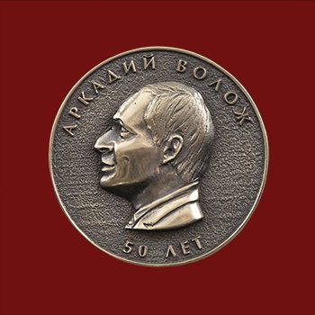 Медаль "Яндекс" Аркадий Волож 50 лет