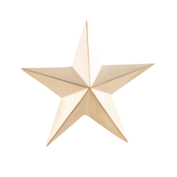 Декоративная накладка звезда Ф7039