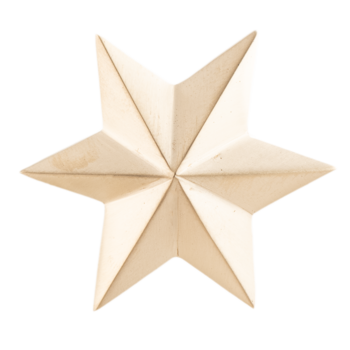 Декоративная накладка звезда Ф7038