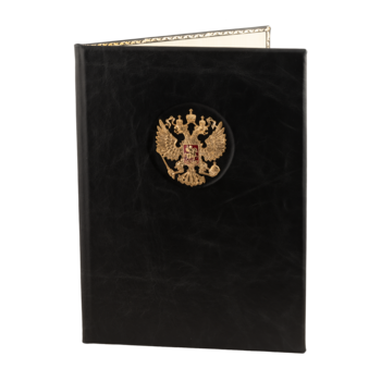 Папка кожаная с гербом РФ ПА13