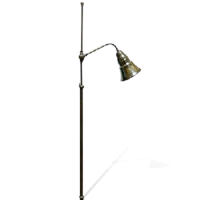 Латунный торшер в ретро стиле