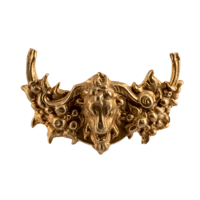 Накладка "Лев в цветах и яблоках" Ф2499