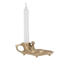 Подсвечник "Девушка на скамейке"