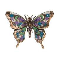 Бабочка с эмалью