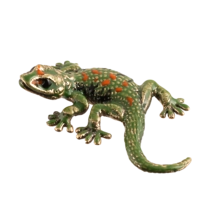 Ящерица с эмалью