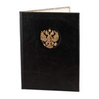 Папка кожаная с гербом РФ ПА13