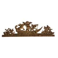 Декоративная накладка "Ангелочки в лодке"