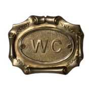 Оригинальная табличка на туалет "WC" Ф4639Б