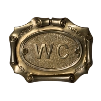 Оригинальная табличка на туалет "WC" Ф4639Б