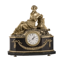 Часы большие каминные с девушкой