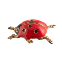 Божья коровка с эмалью